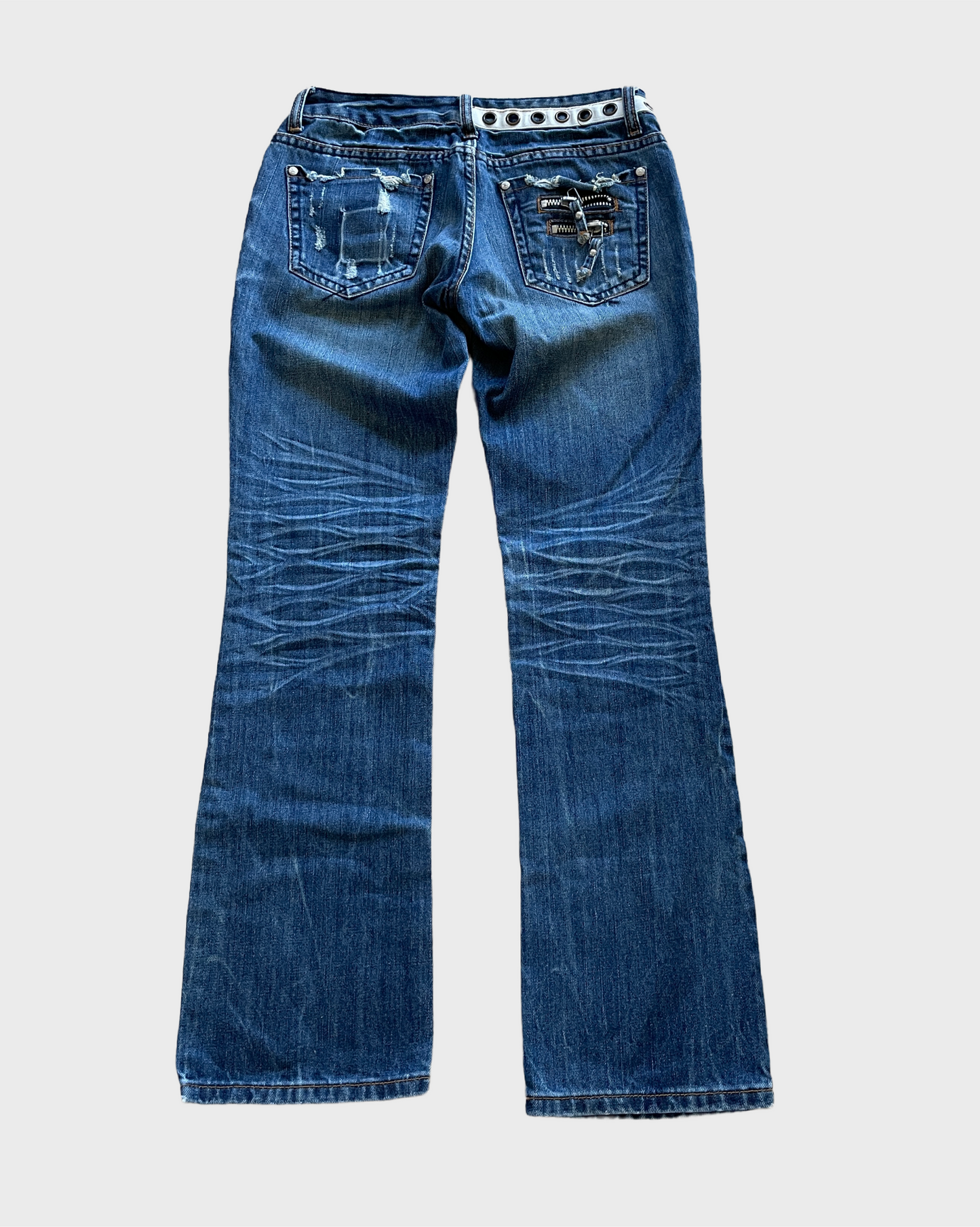 Vintage Denim Jeans Flared y2k