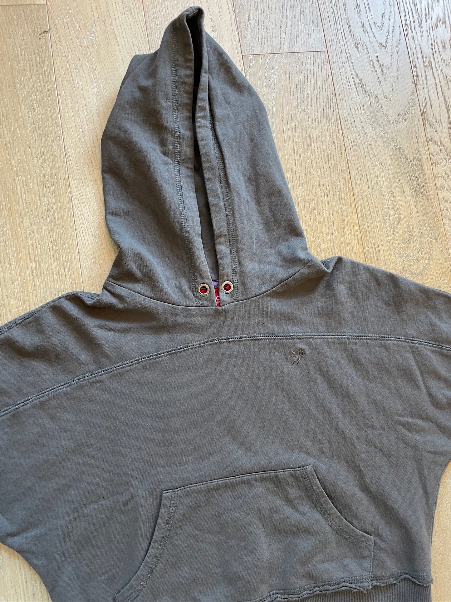 Vintage Cropped Shortsleeve Hoodie