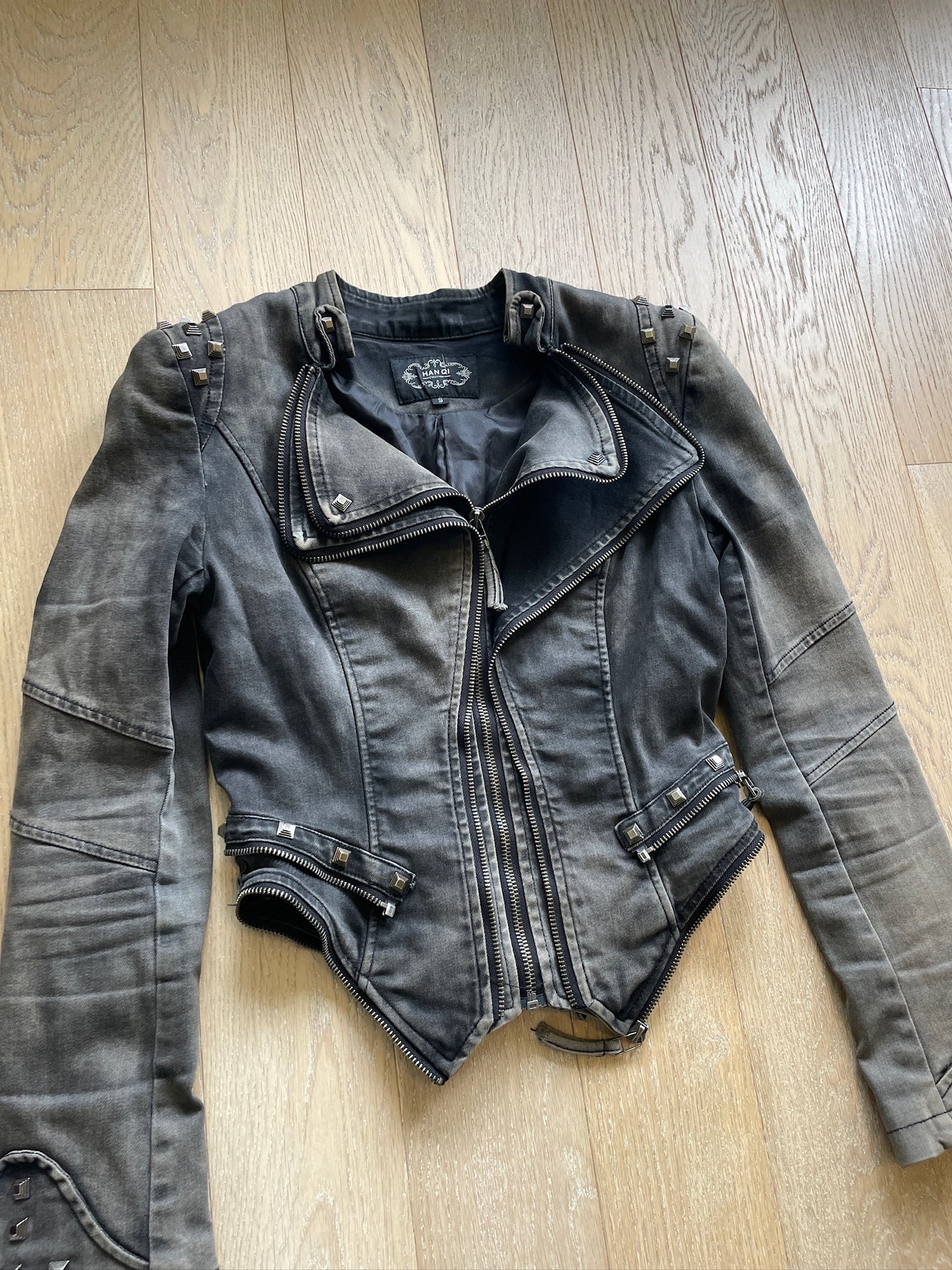 Vintage Studded Biker Jacket