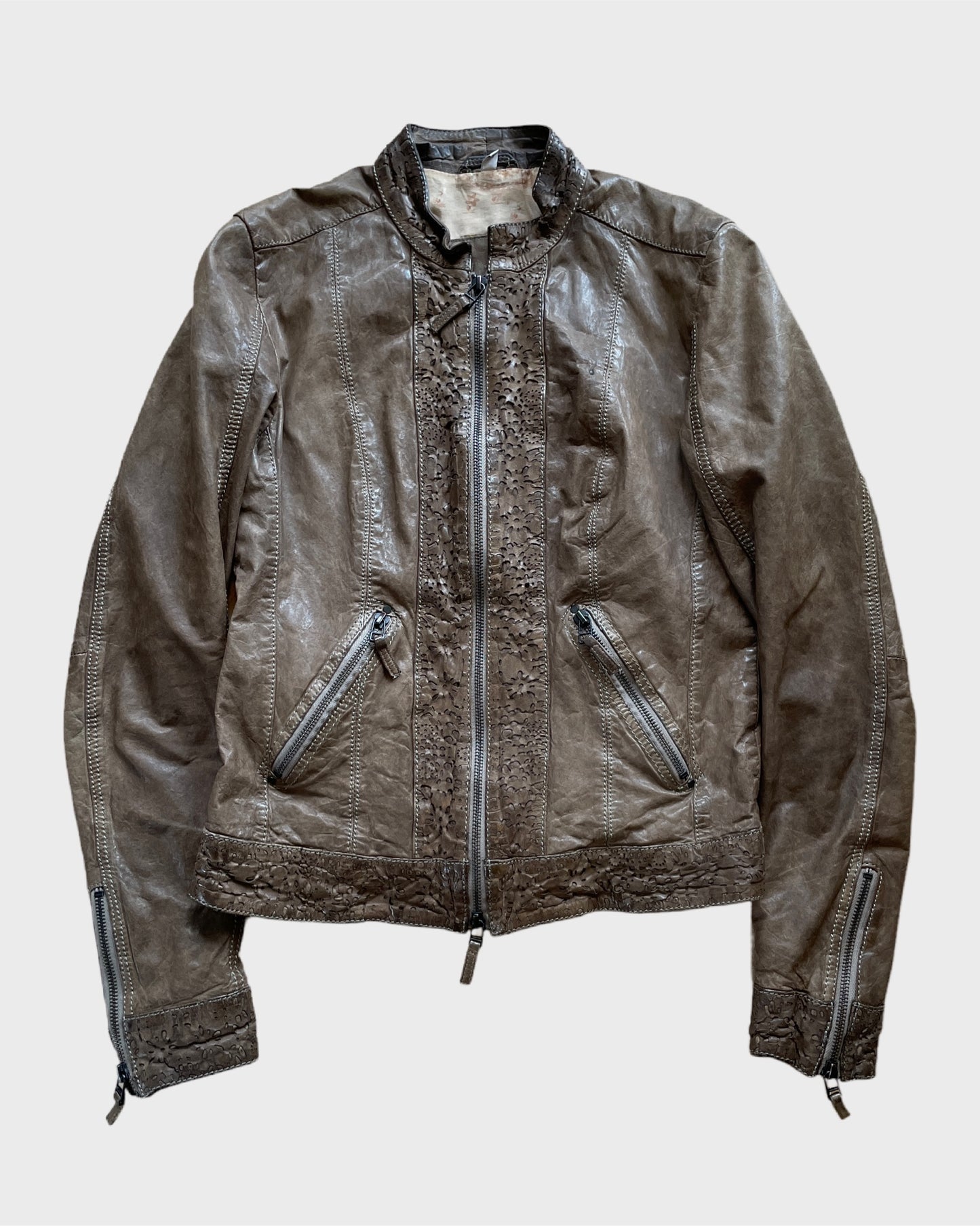 Vintage Biker Leather Jacket