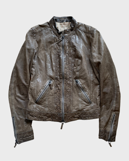 Vintage Biker Leather Jacket