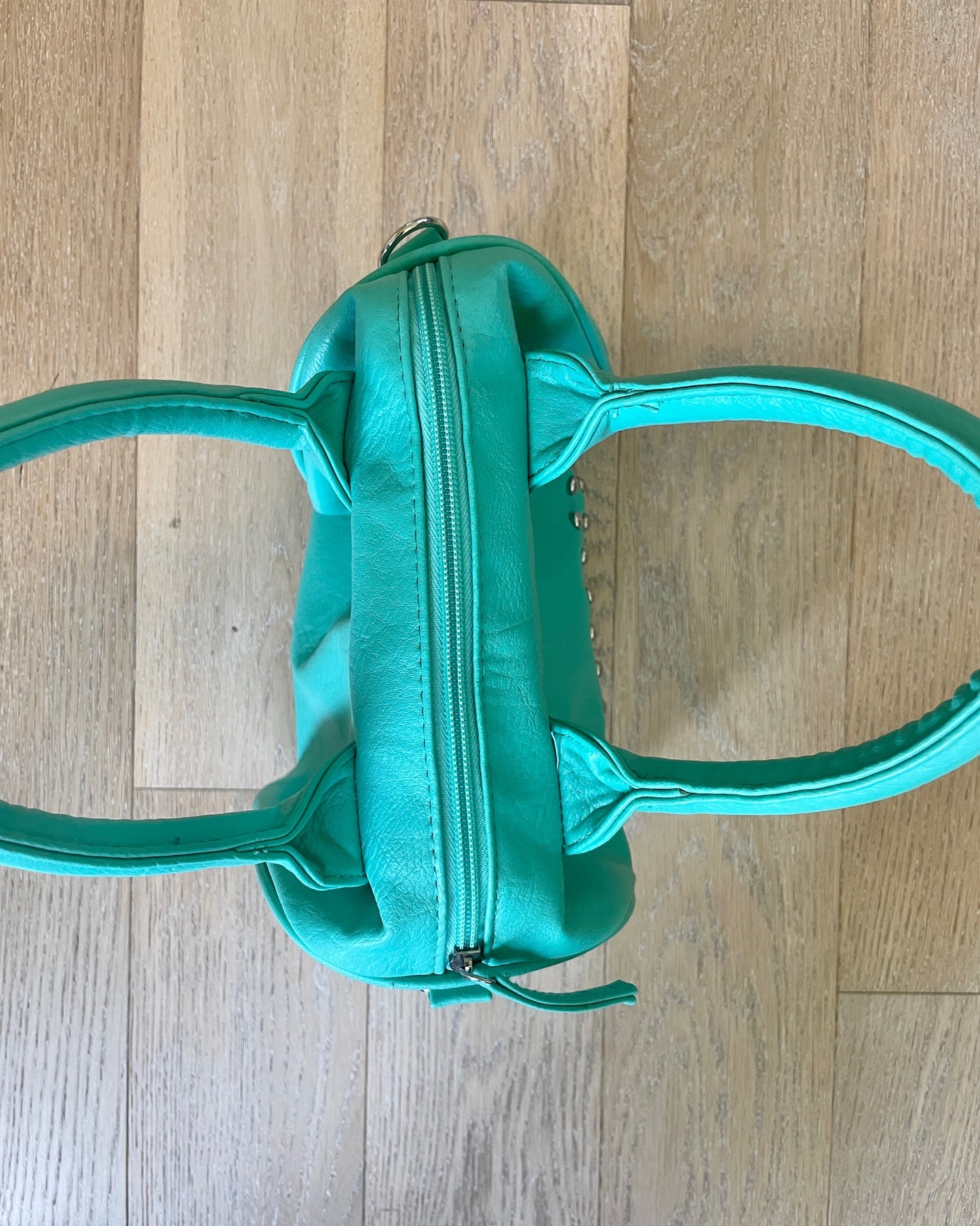 Vintage Teal Studded Bag