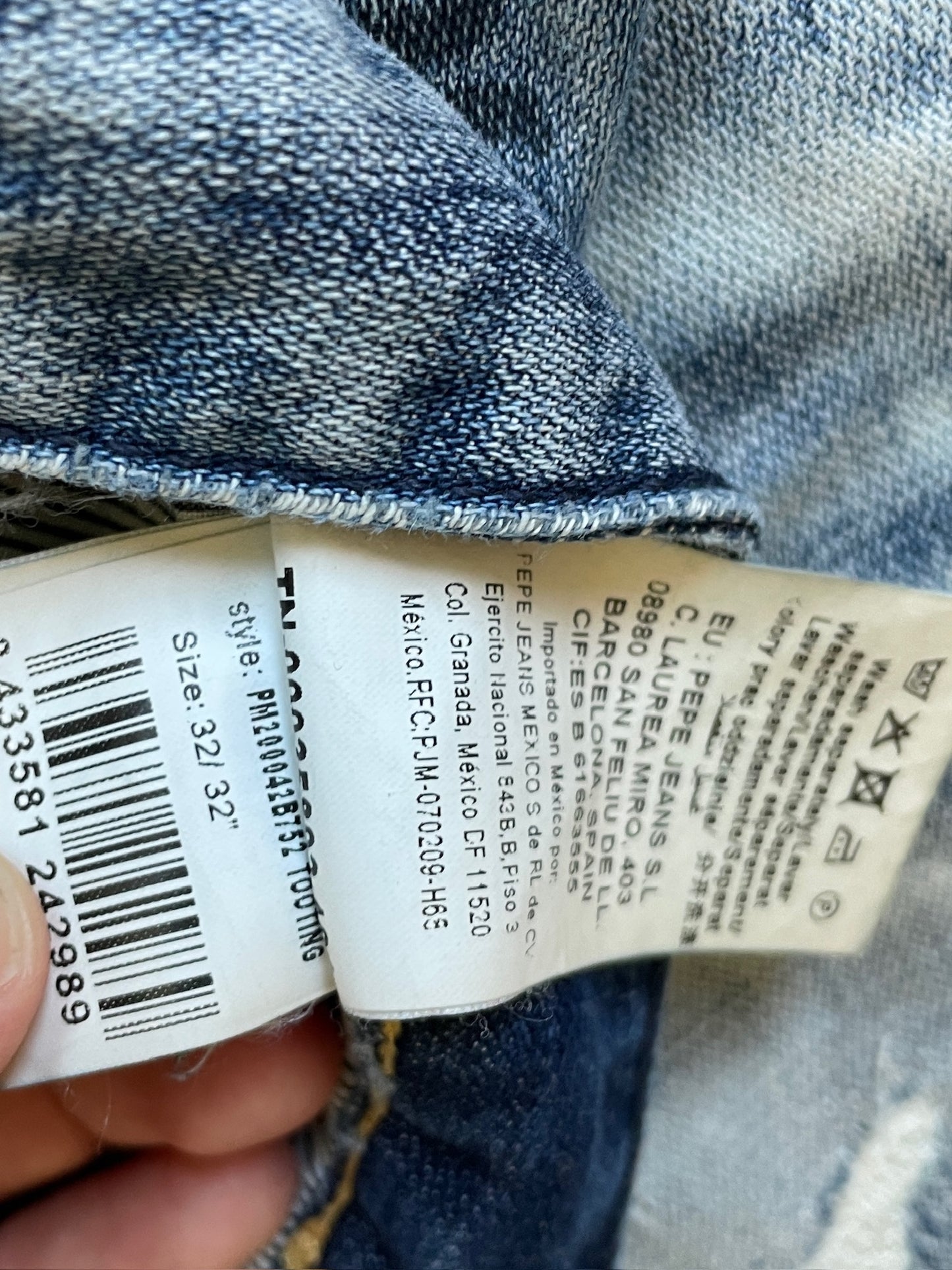 Vintage Pepe Jeans Ripped Denim