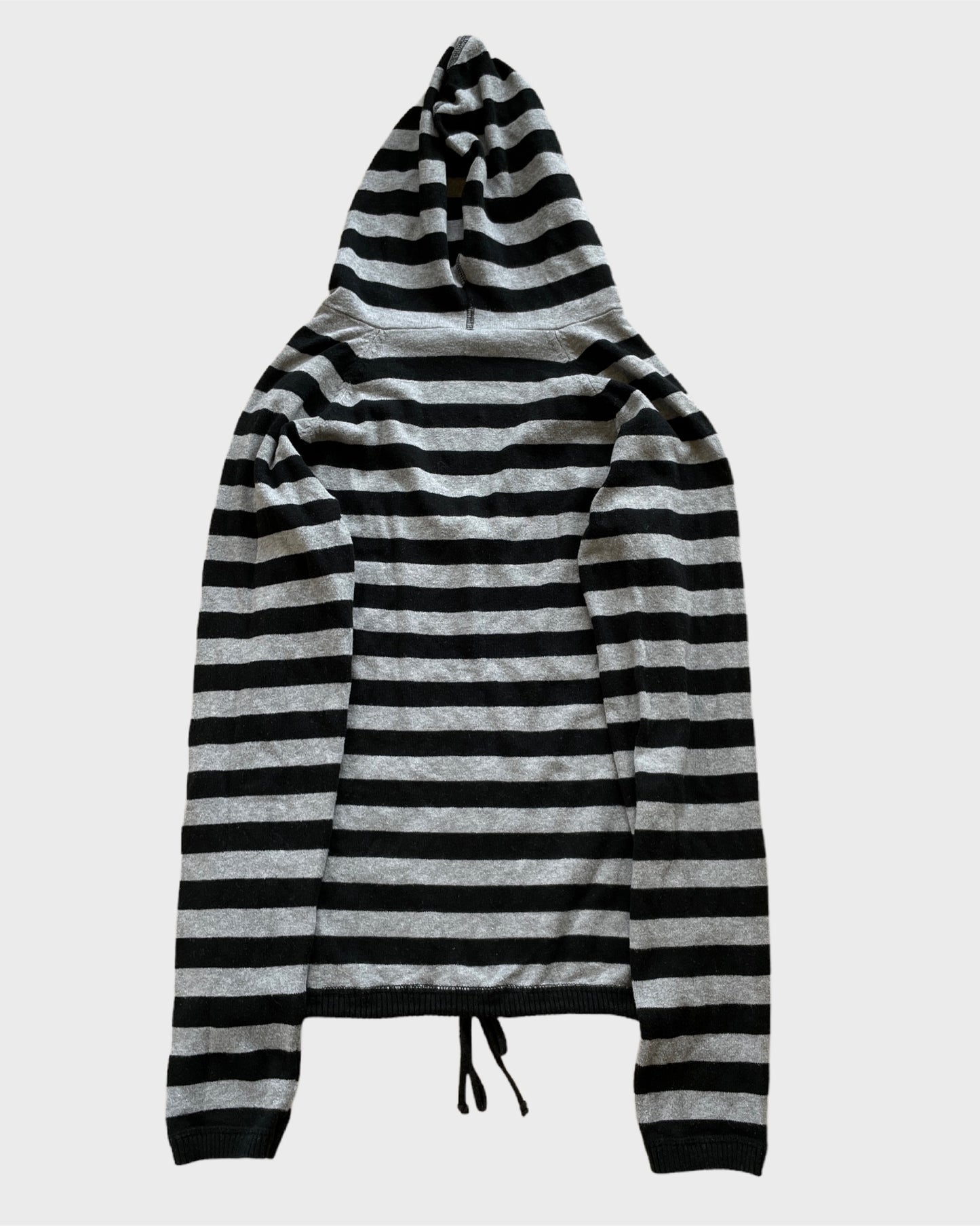 Vintage Striped Knit Hoodie
