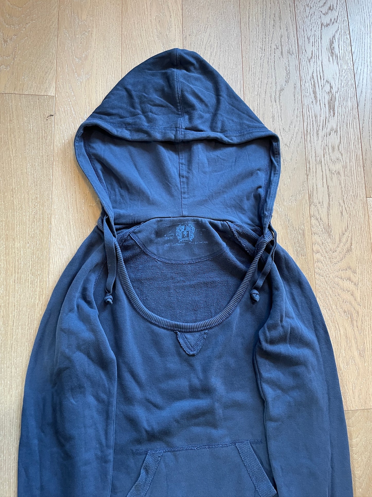 Vintage Deep Neck Hoodie