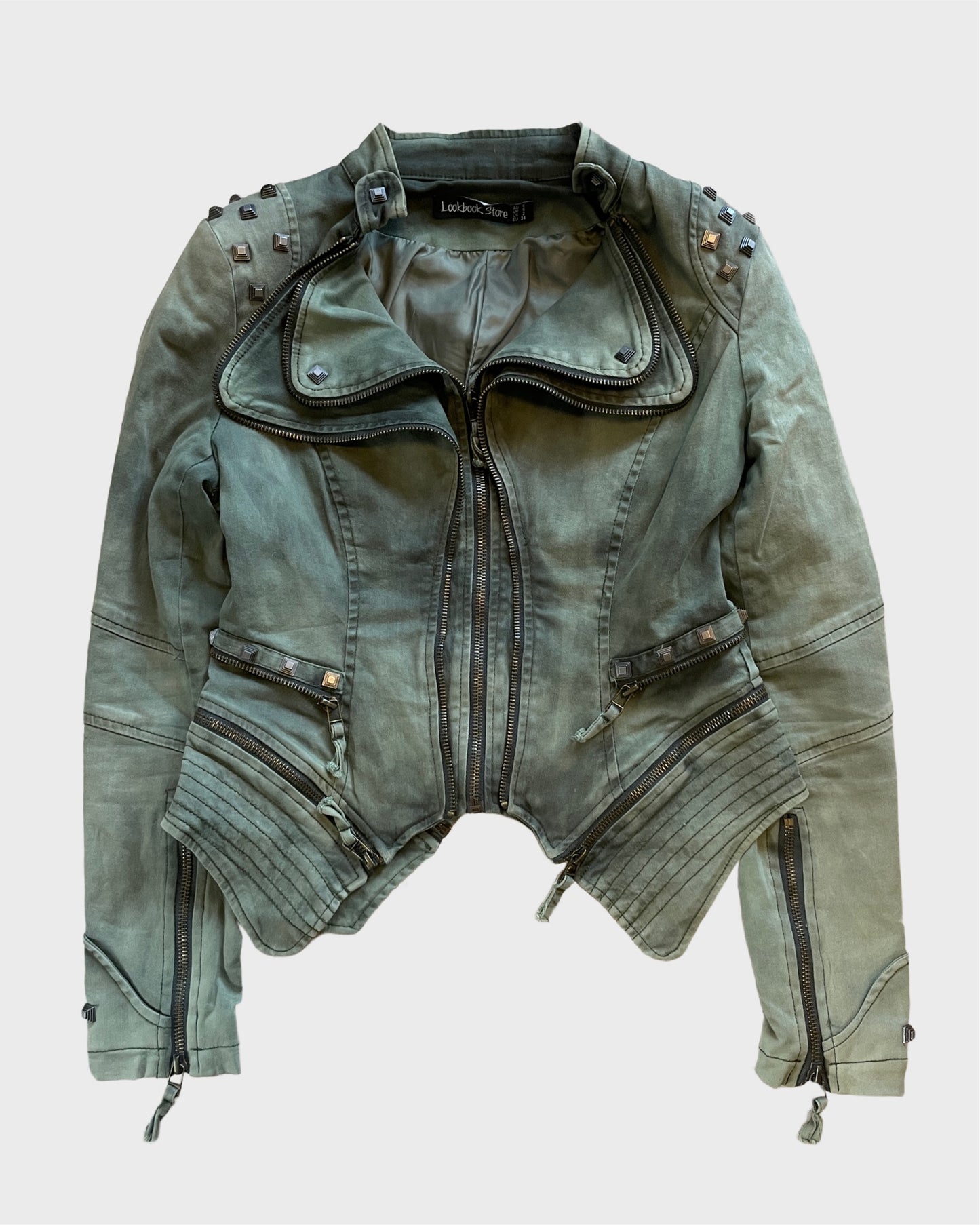 Vintage Studded Biker Jacket