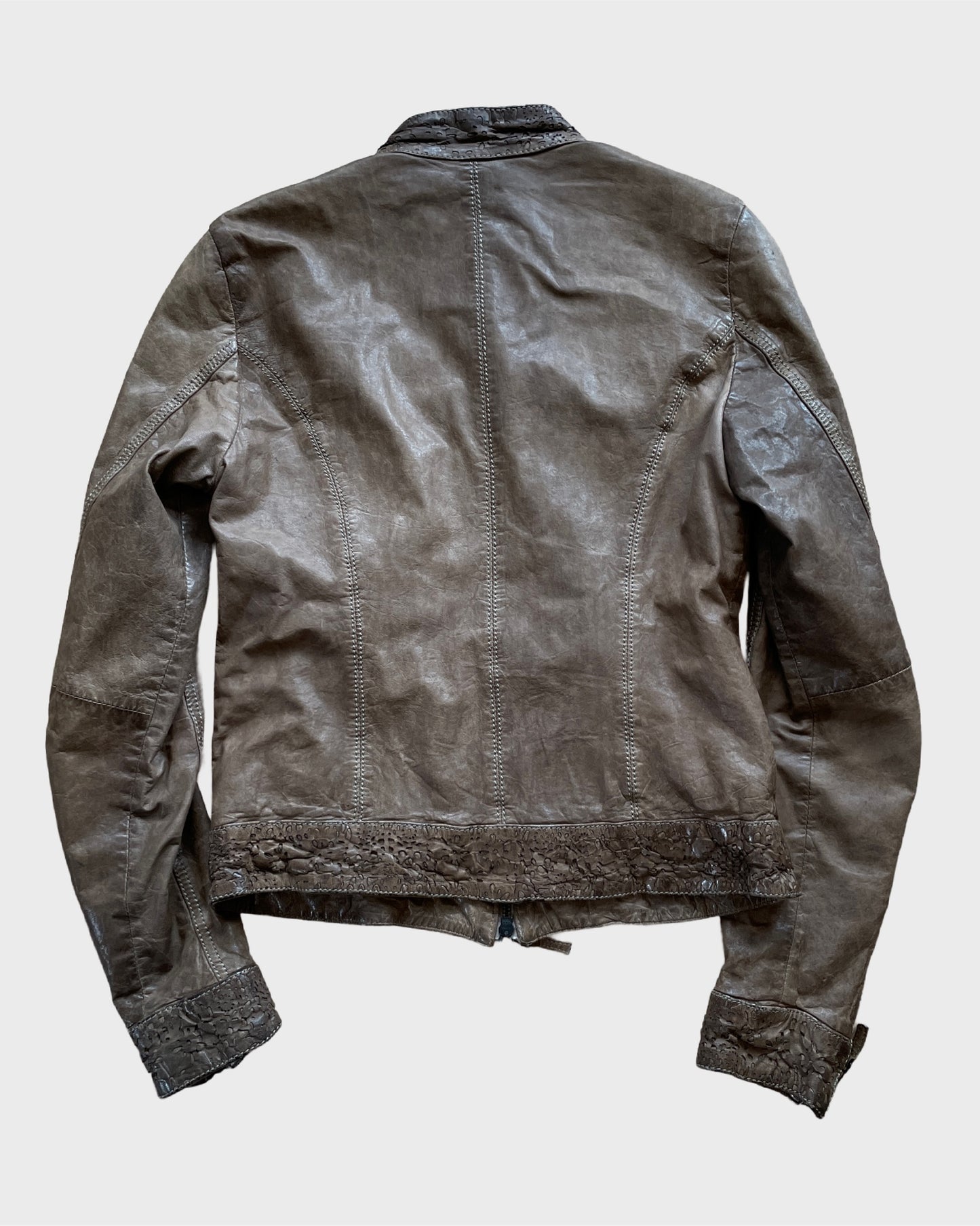 Vintage Biker Leather Jacket