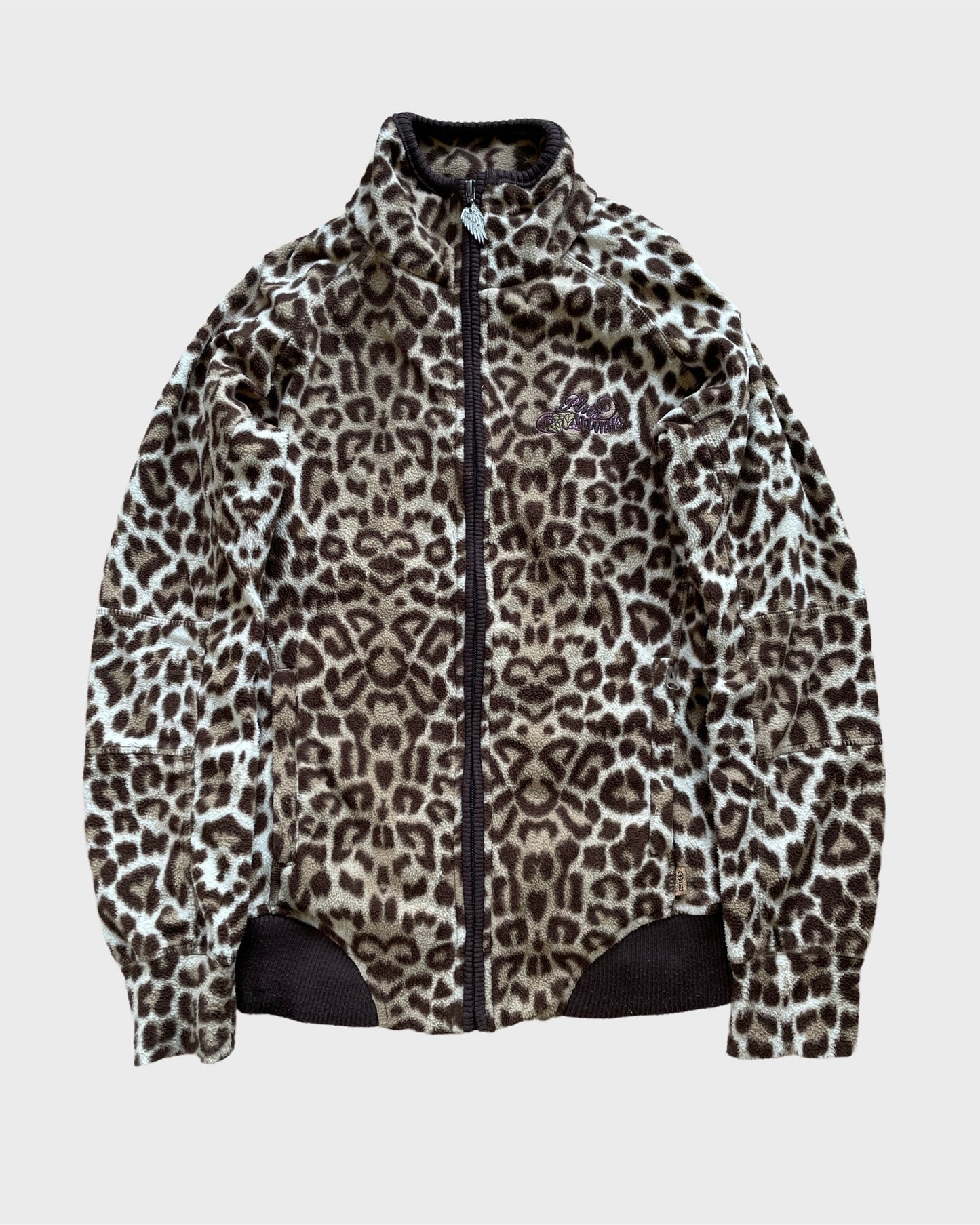 Vintage Leopard Fleece Jacket