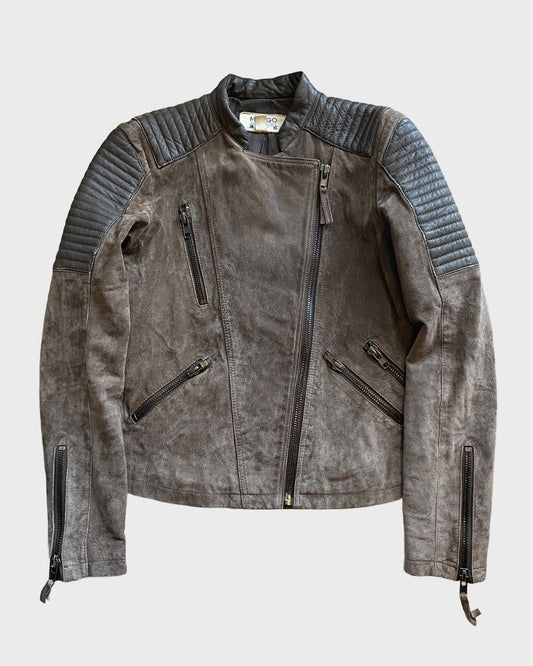 Vintage Suede Biker Jacket