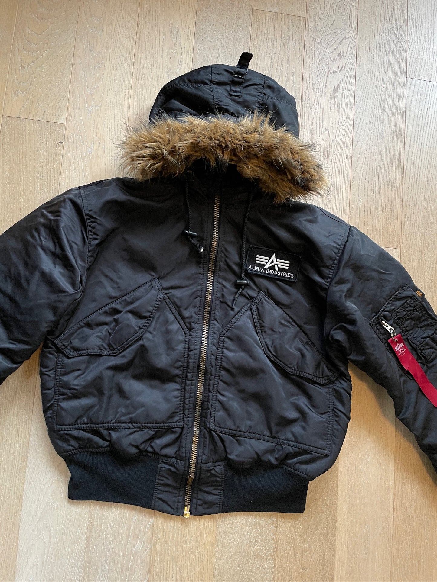 Vintage Alpha Industries Fur Bomber Jacket