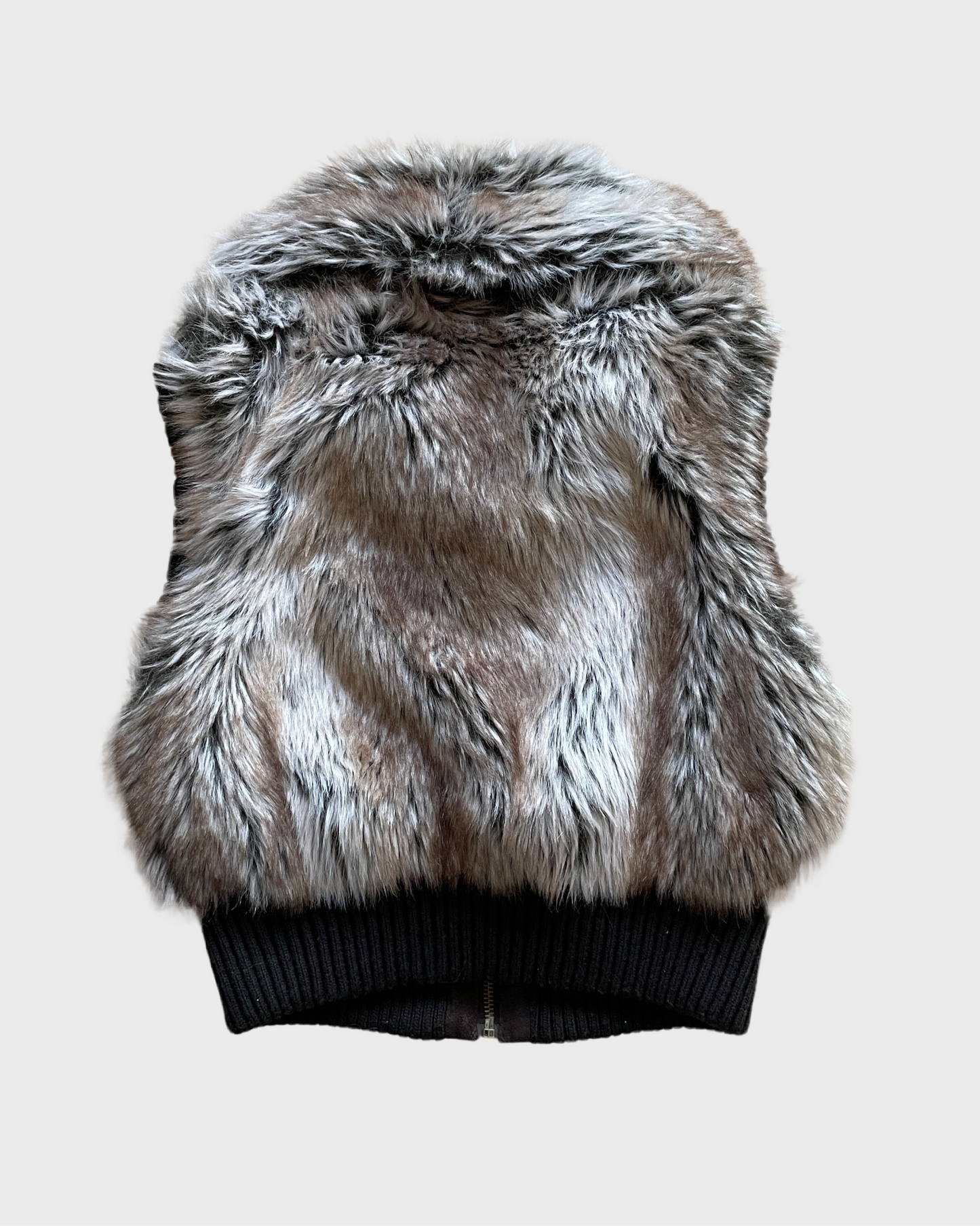 Vintage Fur Vest Cropped