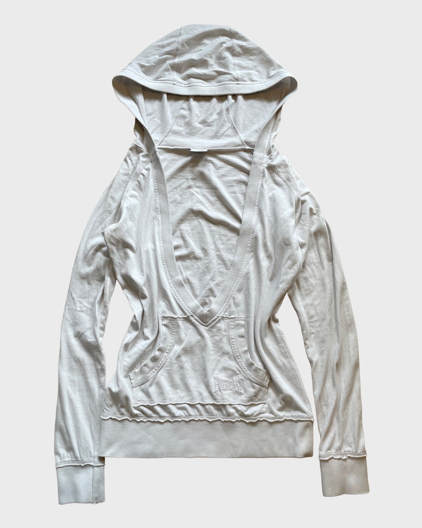 Vintage Everlast Deep Neck Hoodie