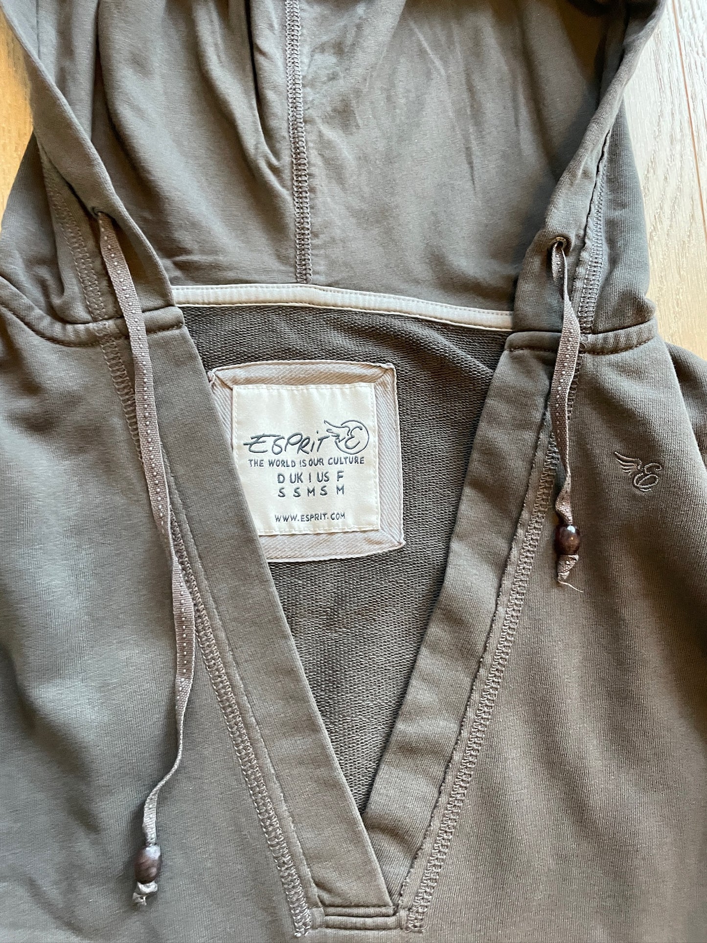 Vintage Deep Neck Hoodie