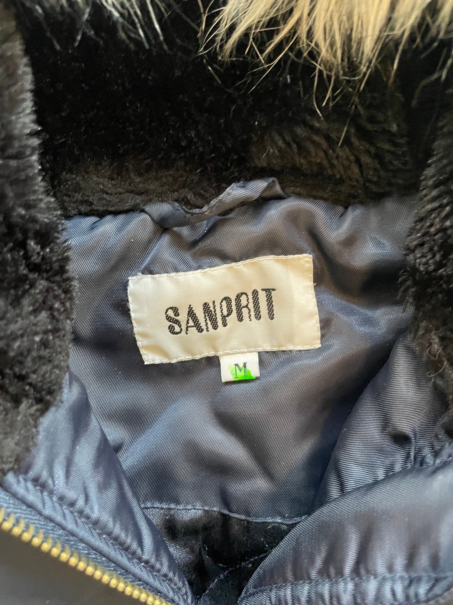 Vintage Military Fur Jacket