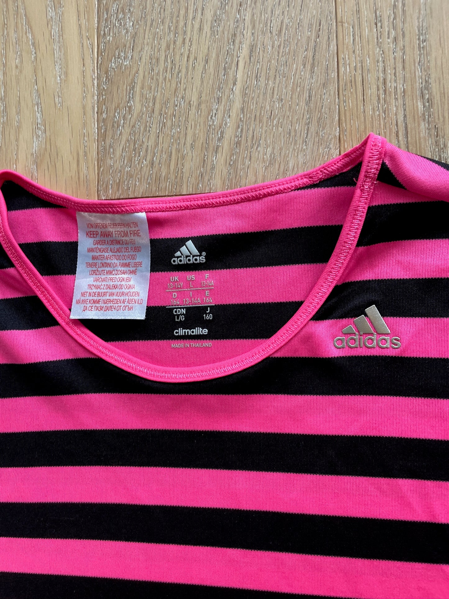 Vintage Striped Adidas T-Shirt