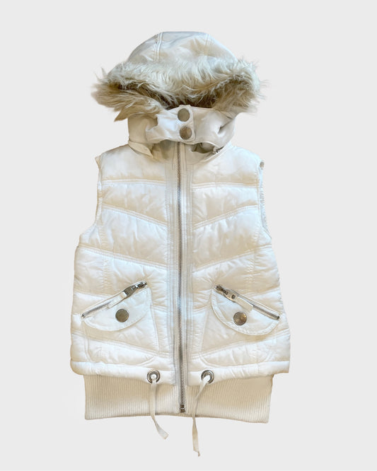Vintage Fur Puffer Vest