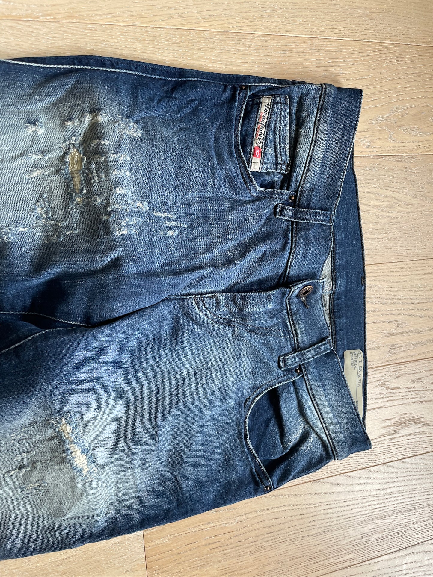Vintage Diesel Ripped Denim Jeans