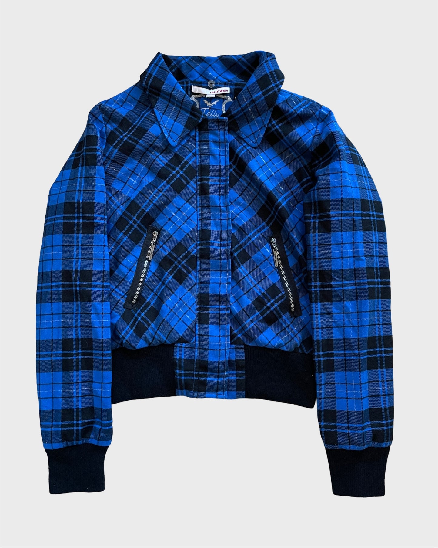 Vintage Plaid Jacket with attachable Hood