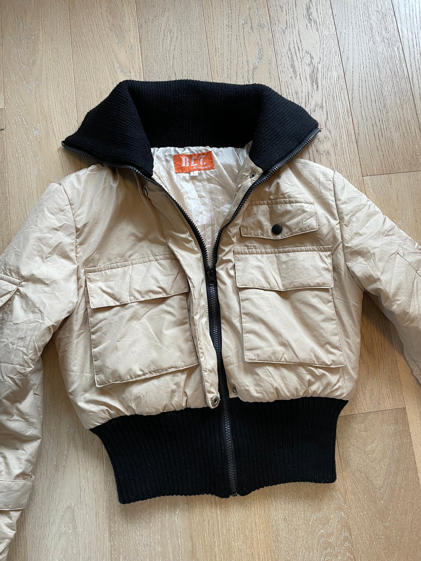 Vintage Cropped Puffer Jacket