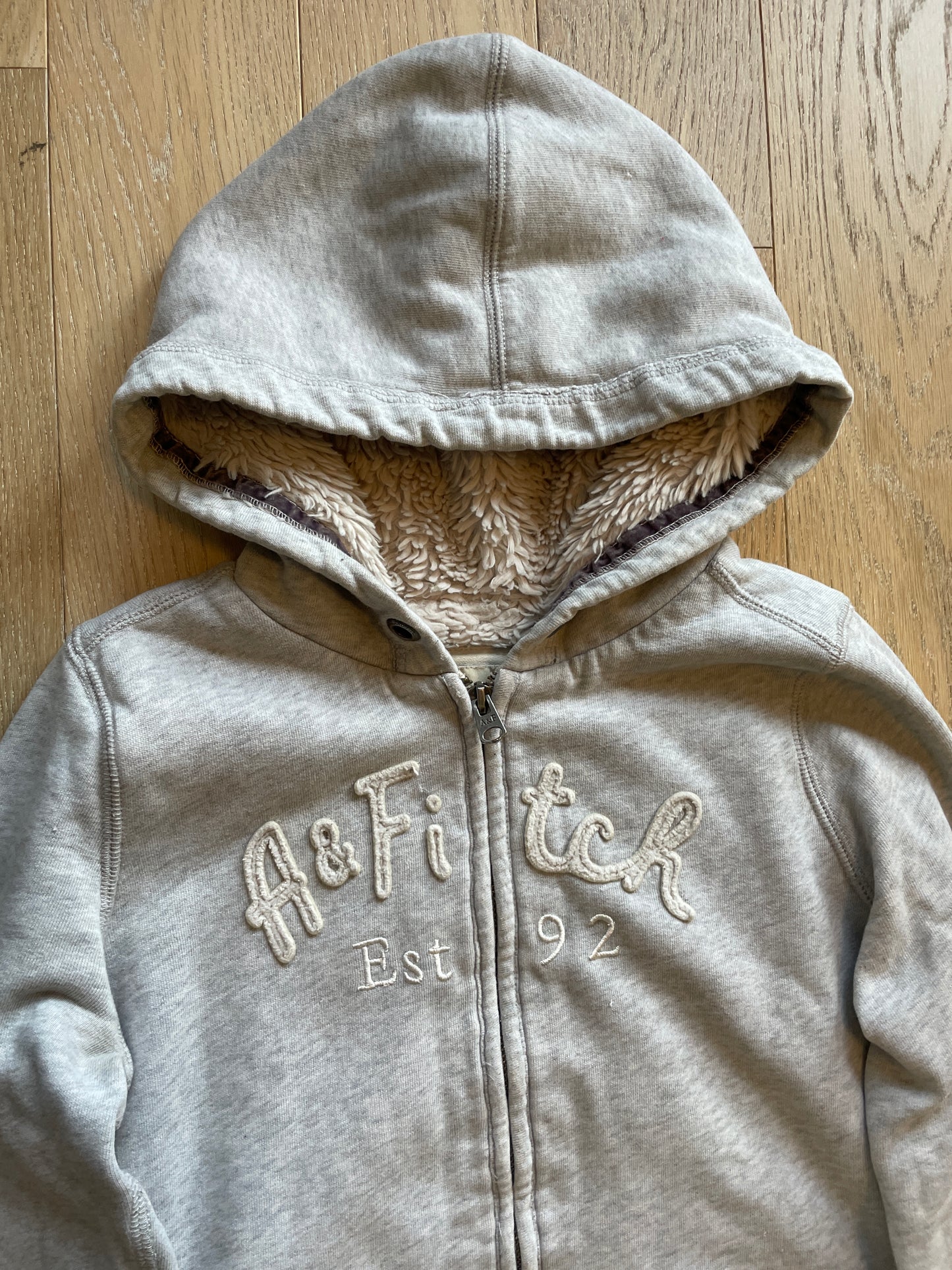 Vintage Abercrombie & Fitch Fur Zip Hoodie