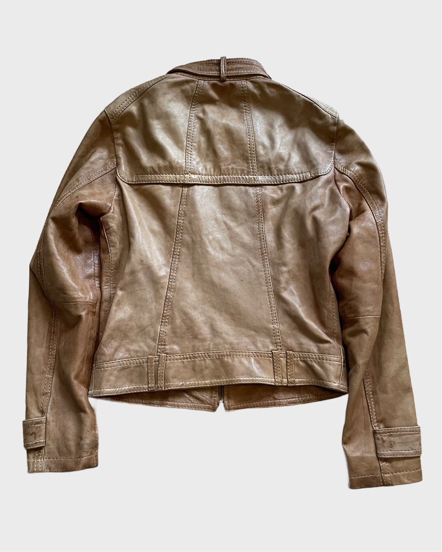 Vintage Biker Leather Jacket
