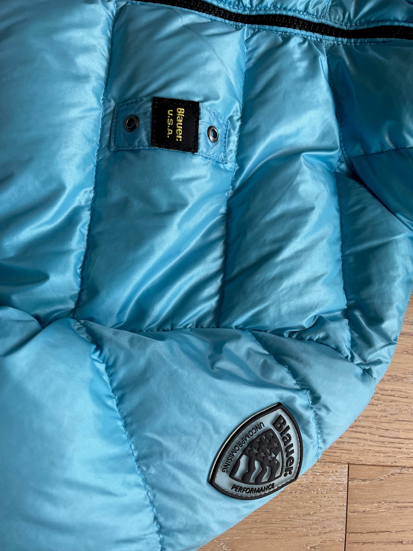 Vintage Blauer Puffer Jacket