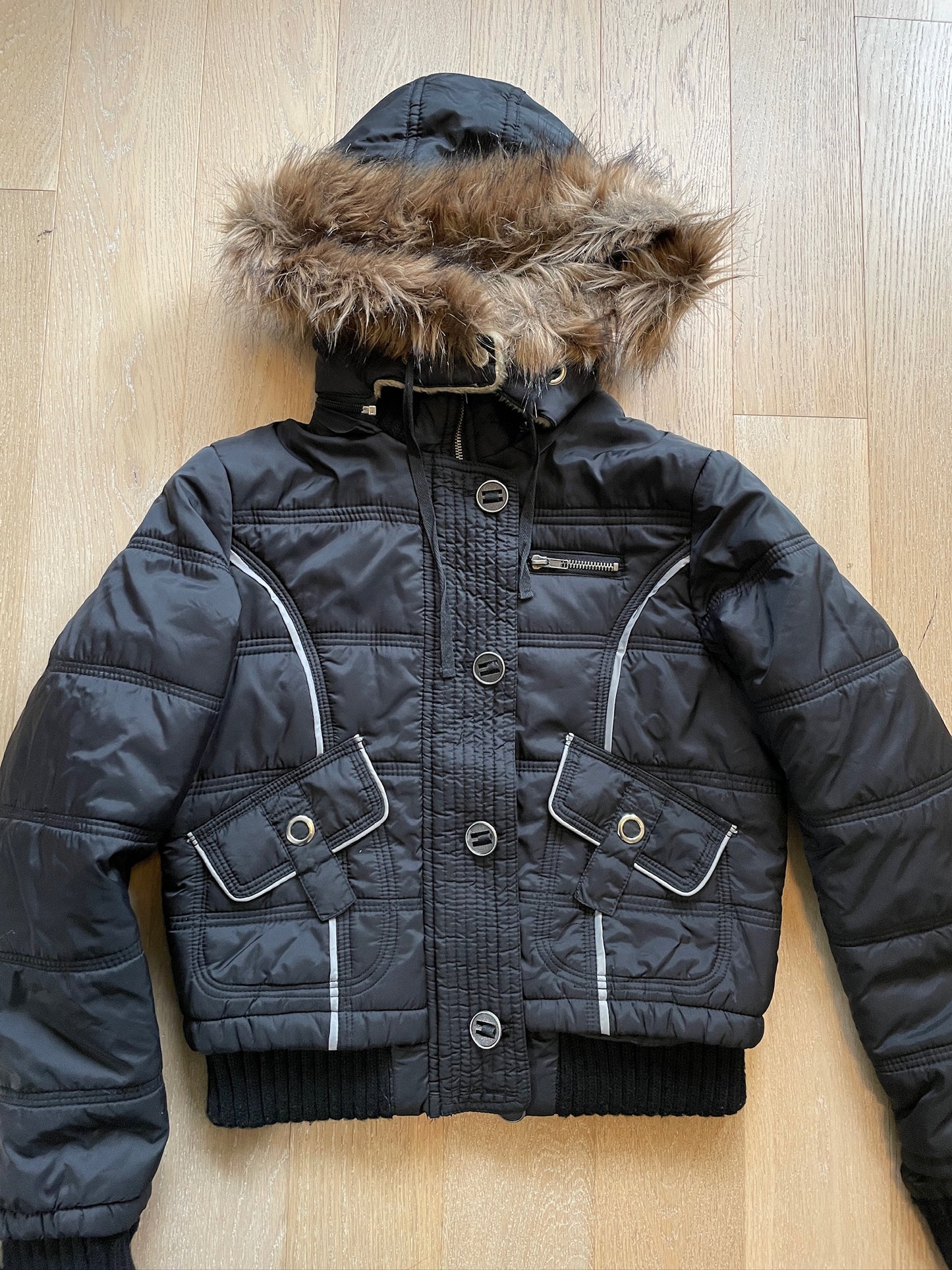 Vintage Fur Puffer Jacket