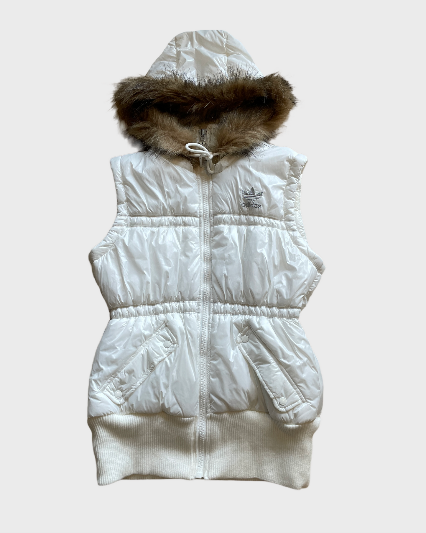 Vintage Adidas Fur Puffer Vest