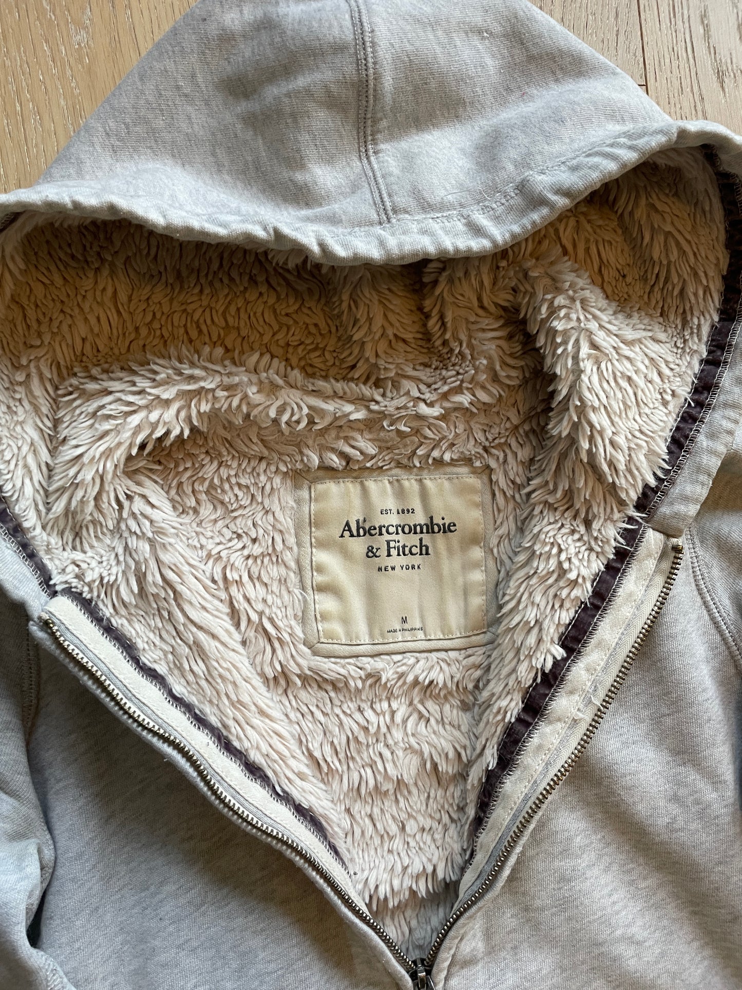 Vintage Abercrombie & Fitch Fur Zip Hoodie