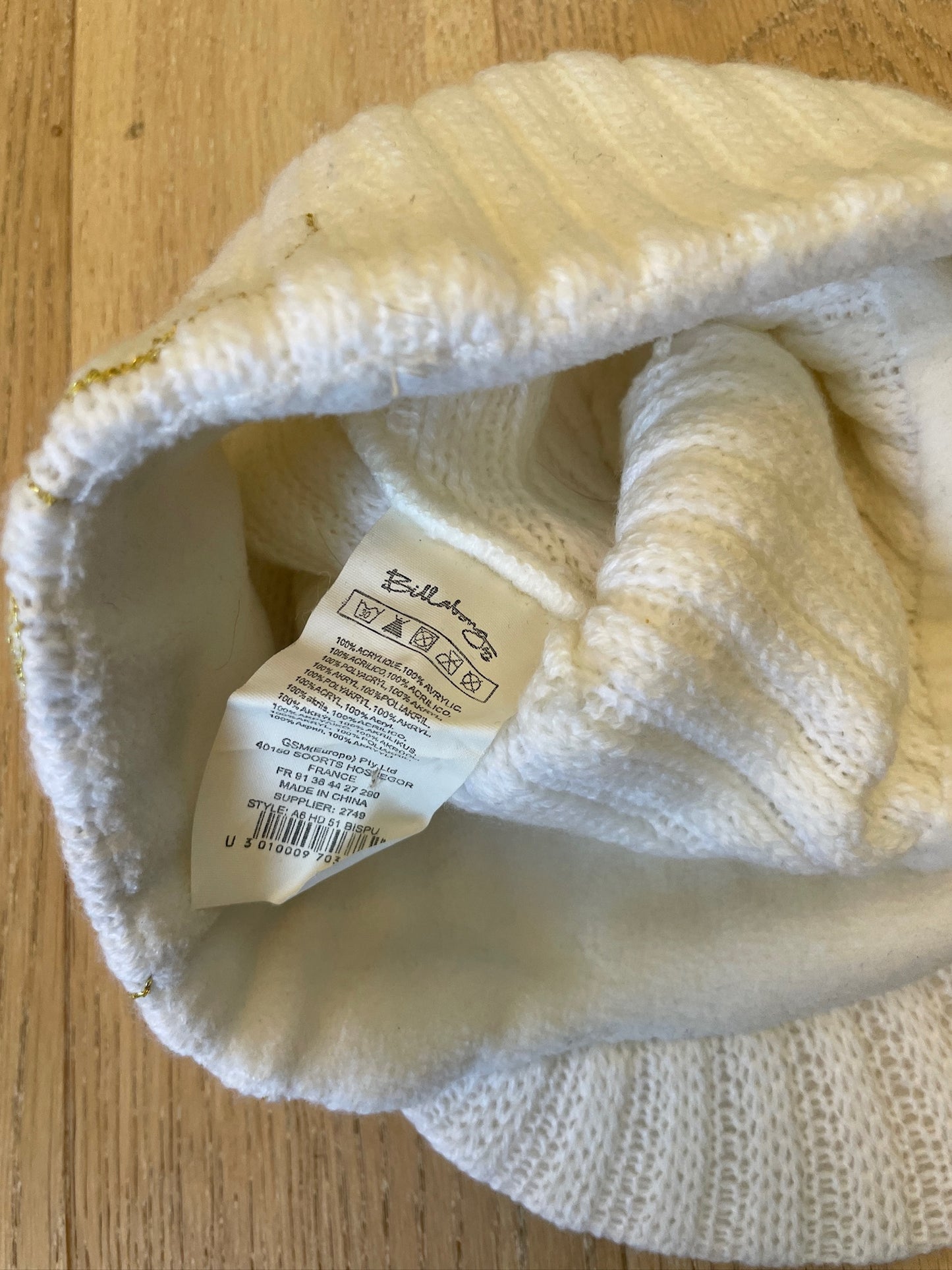 Vintage Billabong Visor Knit Beanie
