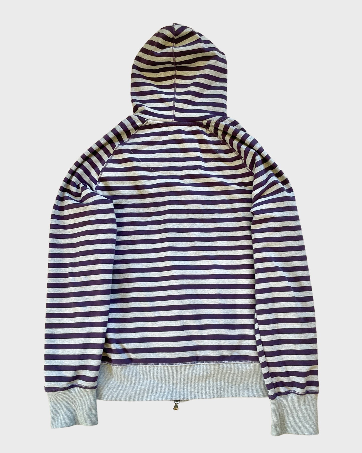 Vintage Striped Zip Hoodie