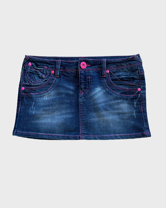 Vintage Denim Miniskirt