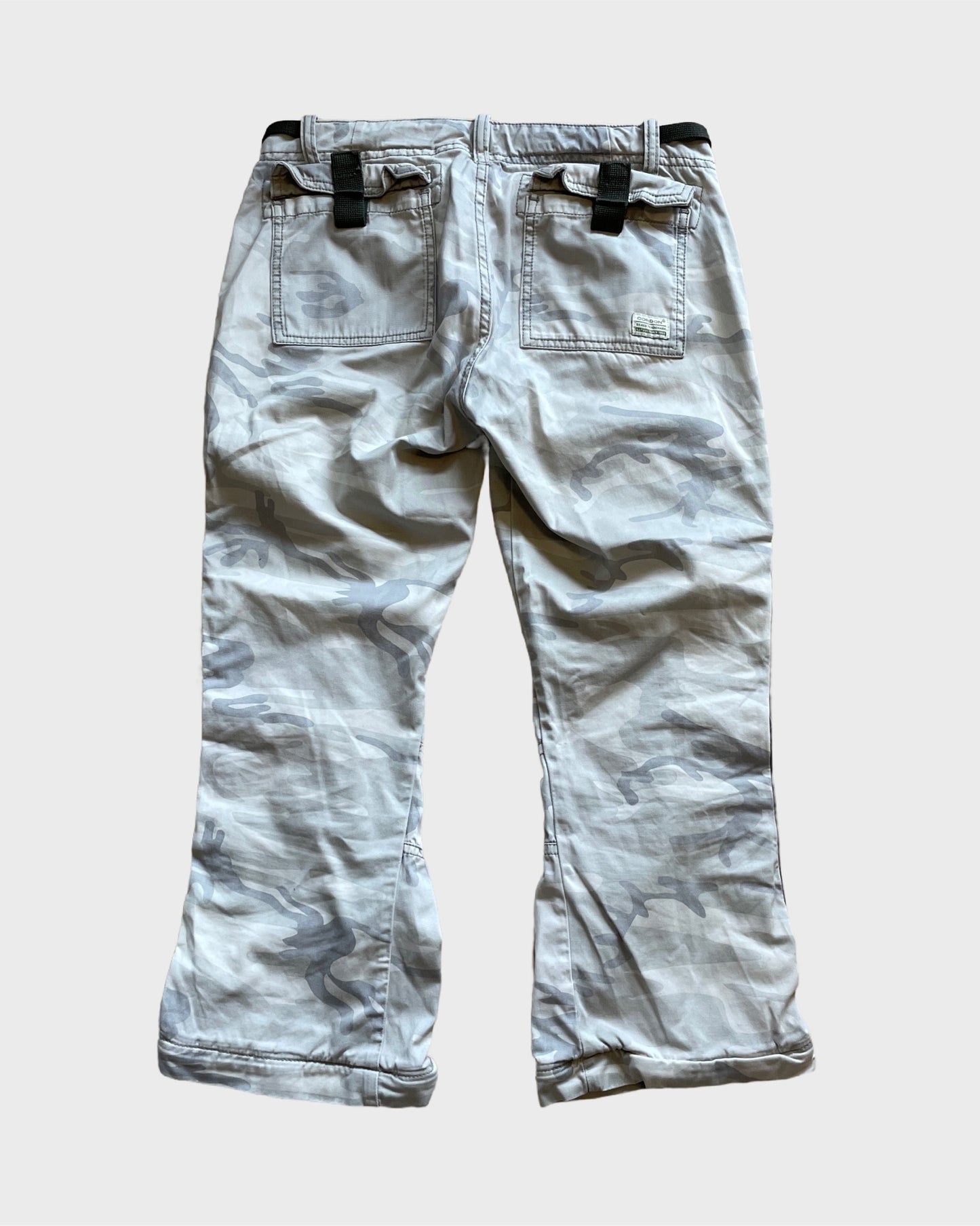 Vintage Military Camouflage Capri Pants