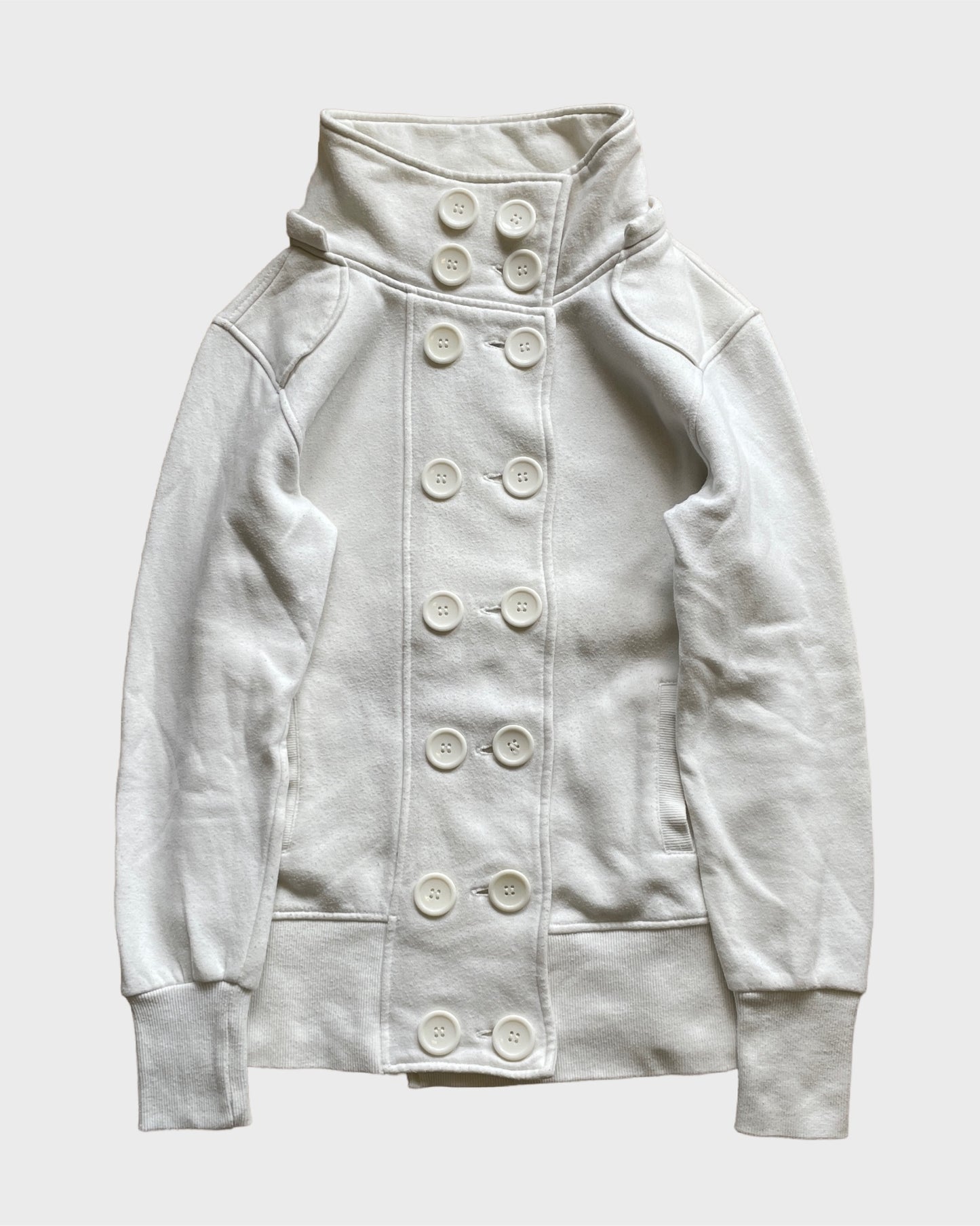 Vintage Double Breasted High Collar Jacket