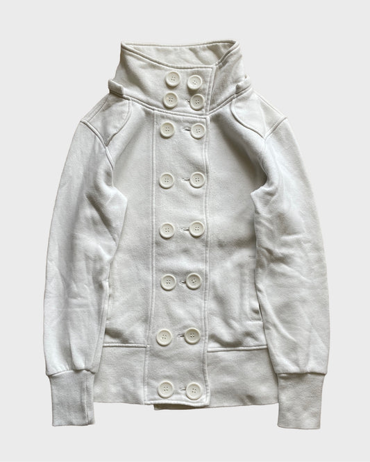 Vintage Double Breasted High Collar Jacket