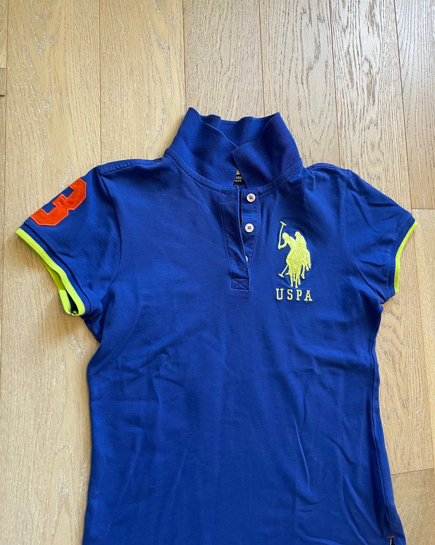 Vintage USPA Polo with Neon Accents