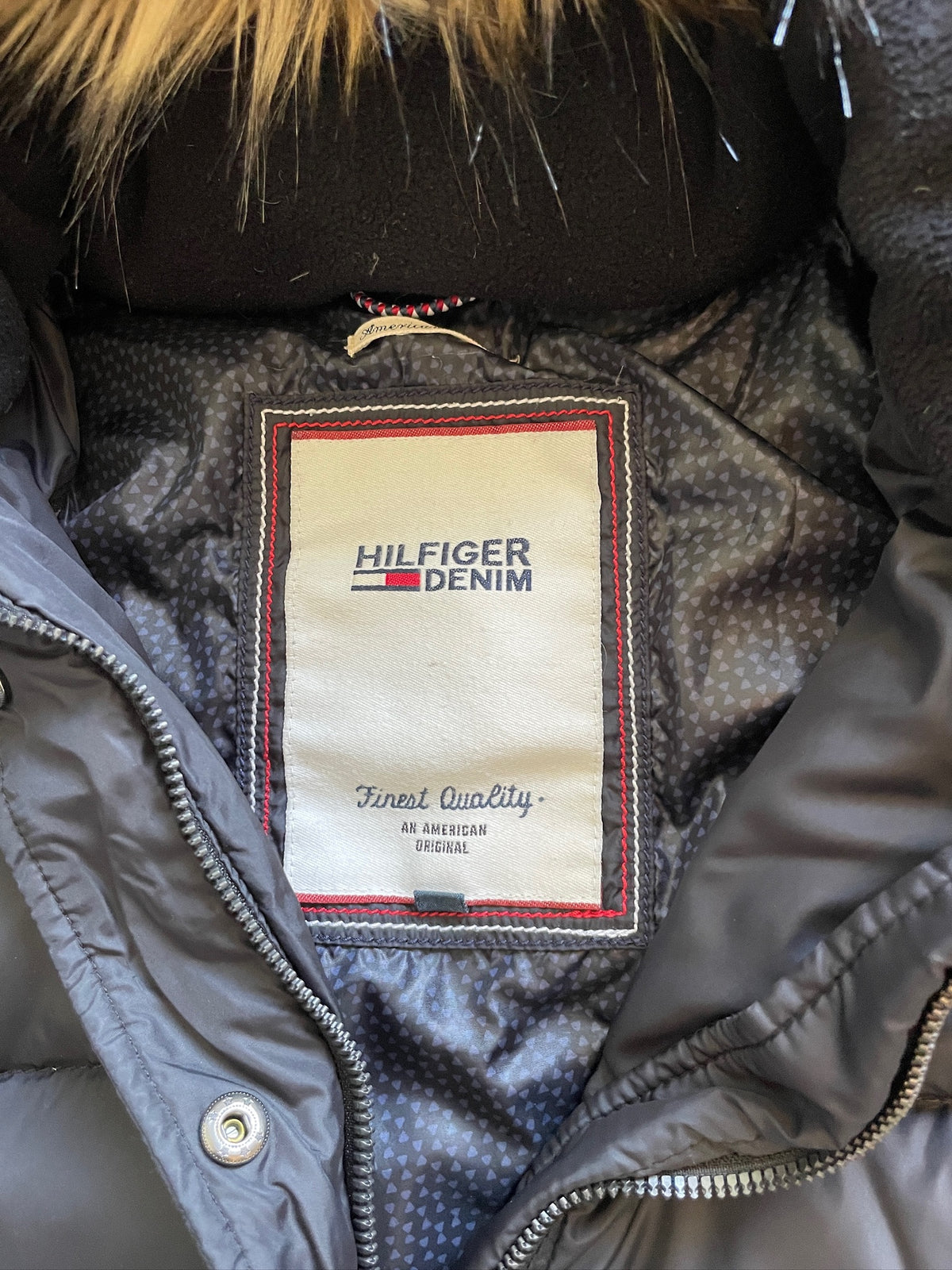 Vintage Tommy Hilfiger Fur Puffer Jacket