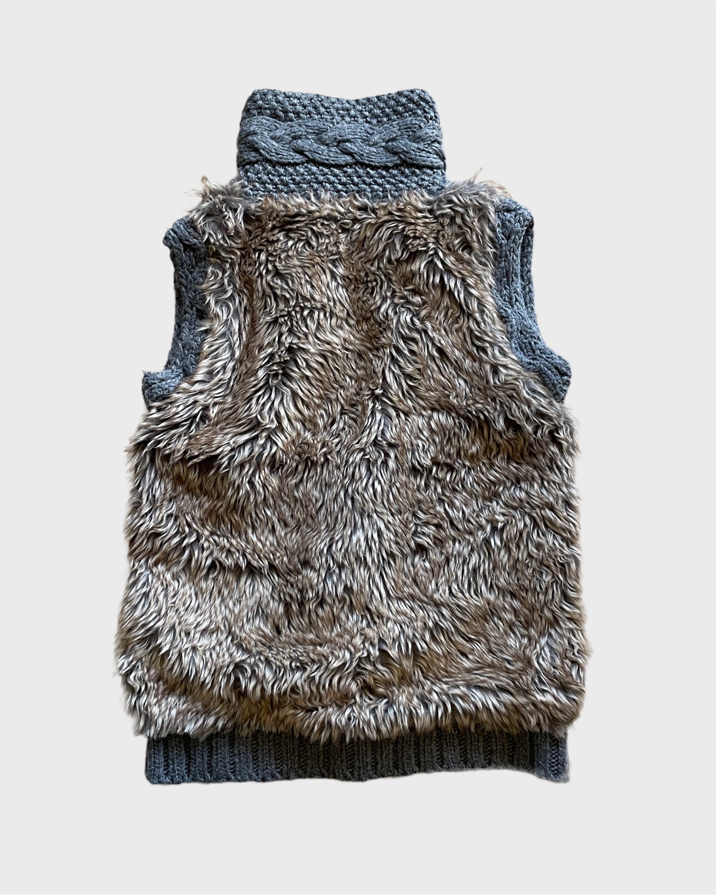 Vintage Fur Knit Vest