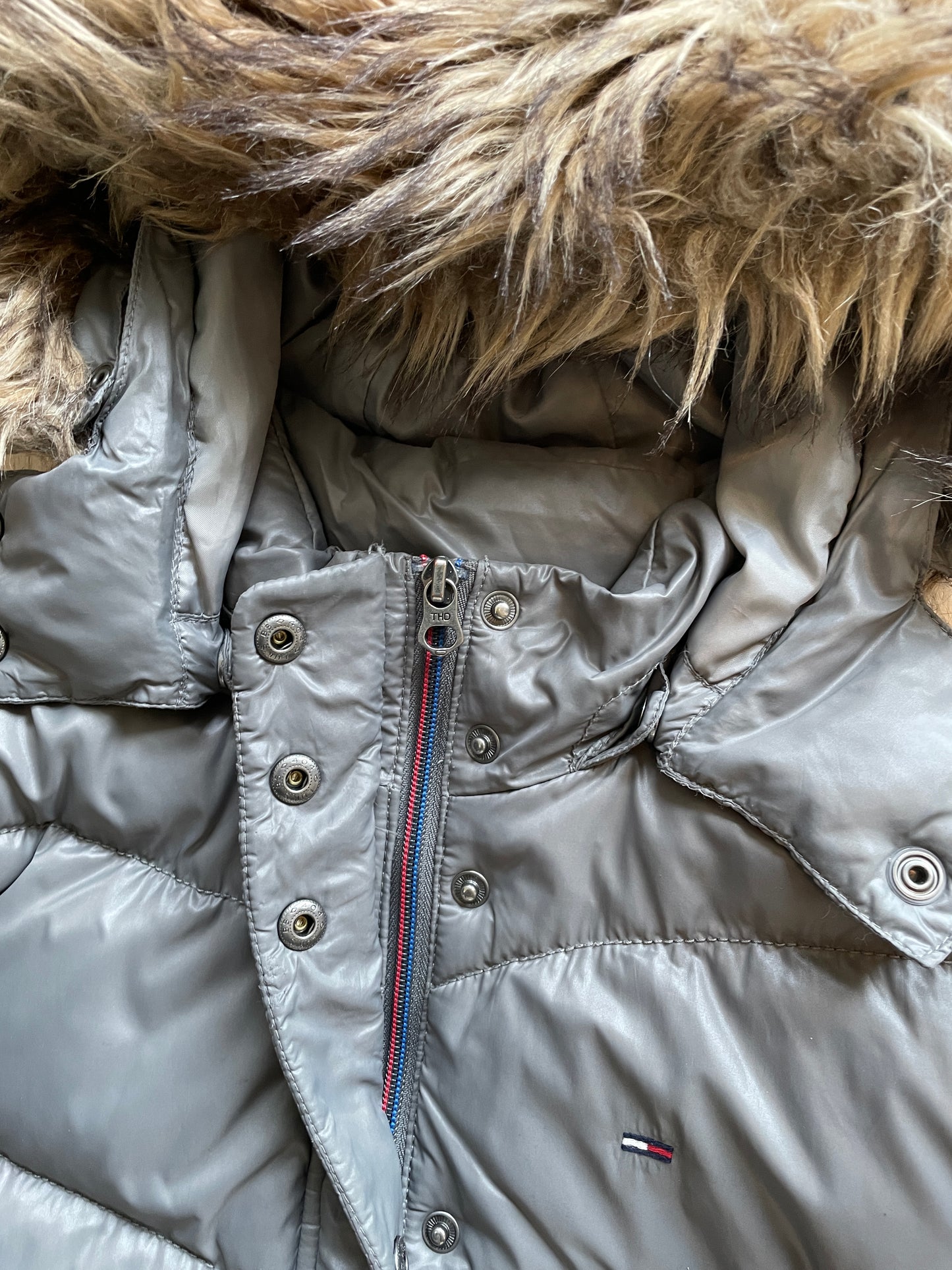 Vintage Tommy Hilfiger Fur Puffer Jacket