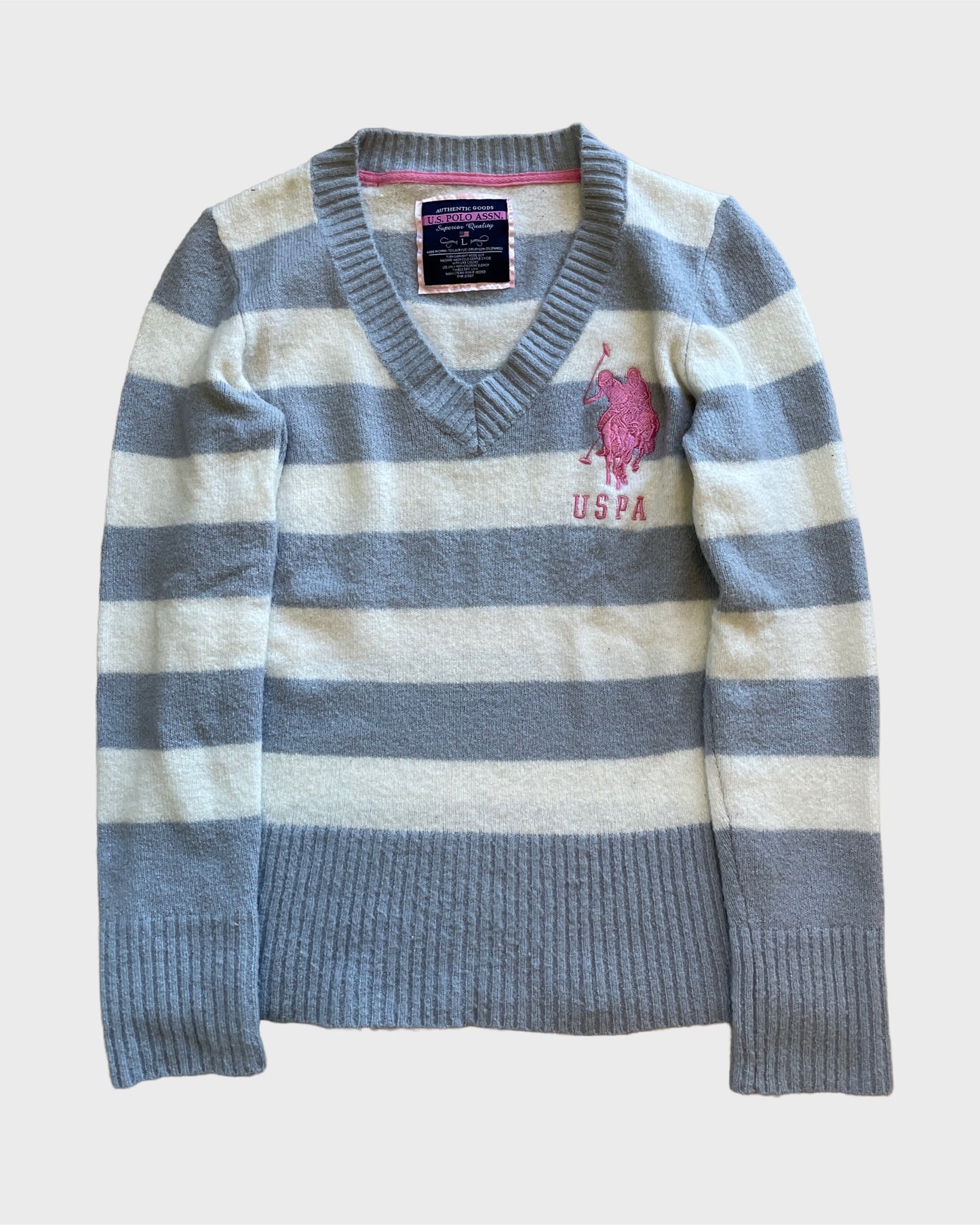 Vintage USPA Striped Knit