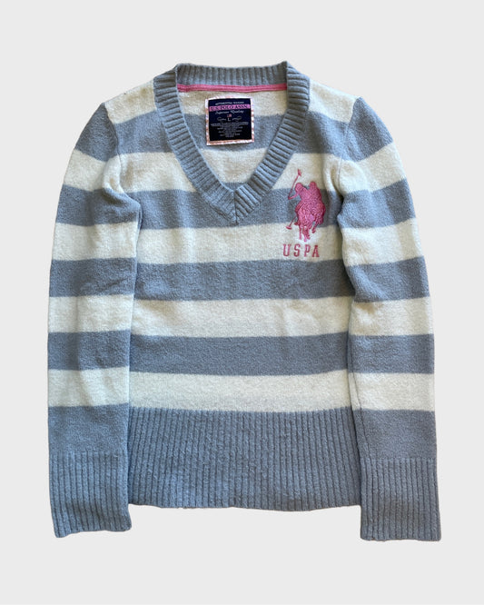 Vintage USPA Striped Knit