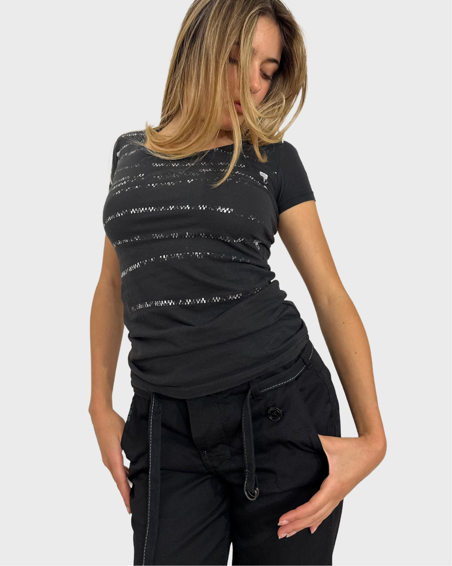 Vintage Converse Zipper Print T-Shirt