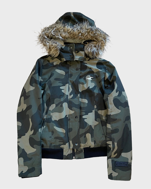 Vintage Hollister Fur Camouflage Jacket
