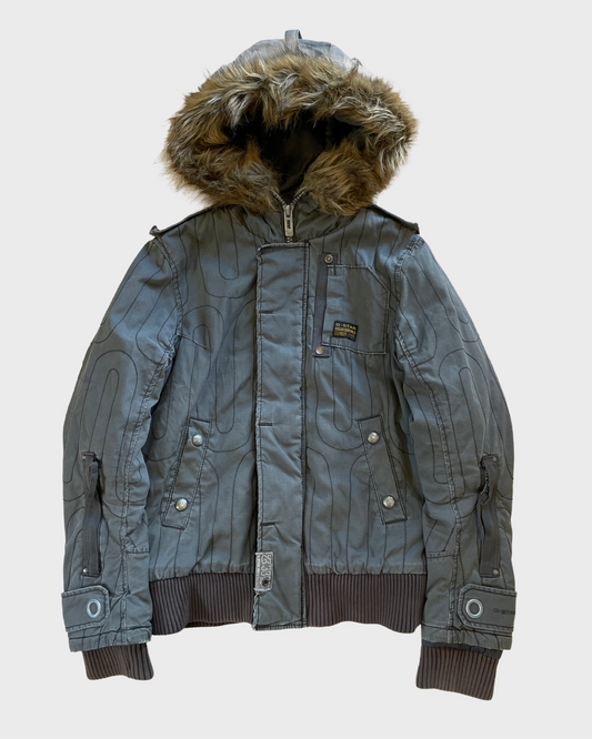 Vintage Military G-Star RAW Fur Jacket