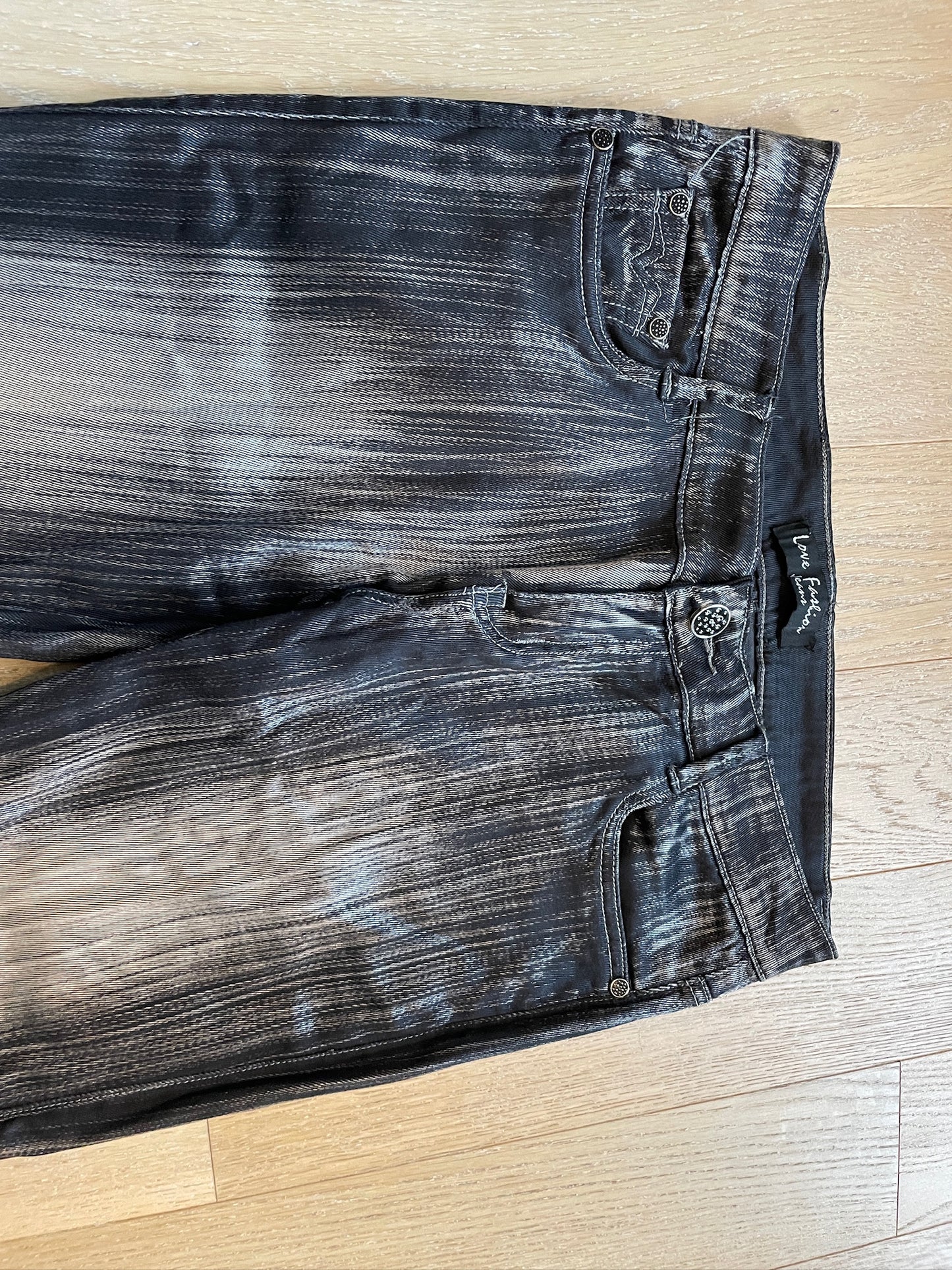 Vintage Printed Striped Pants