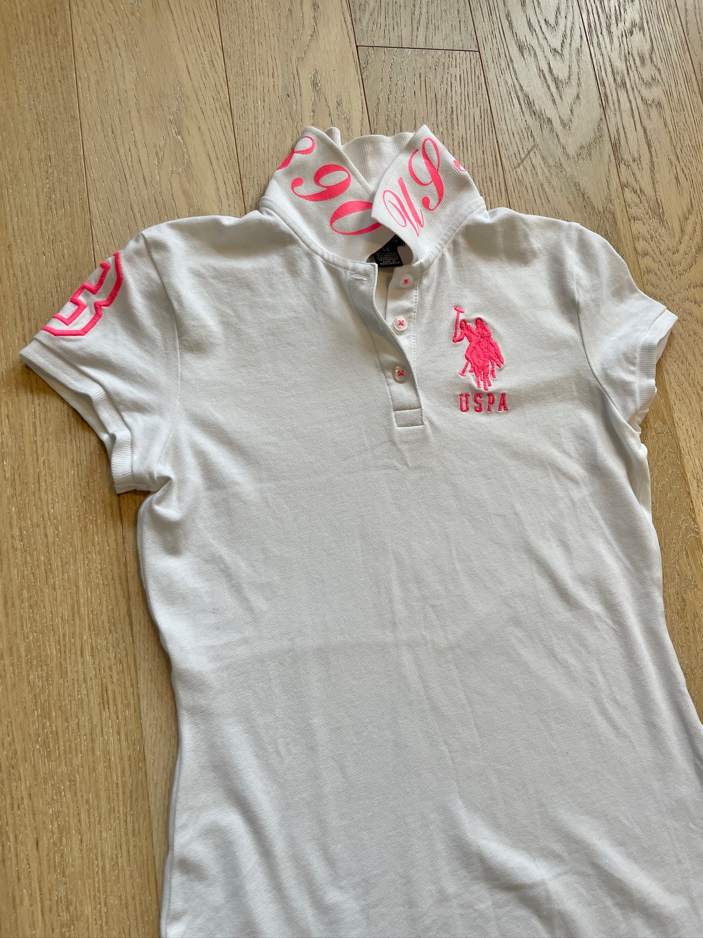 Vintage USPA Poloshirt with Collar Detail
