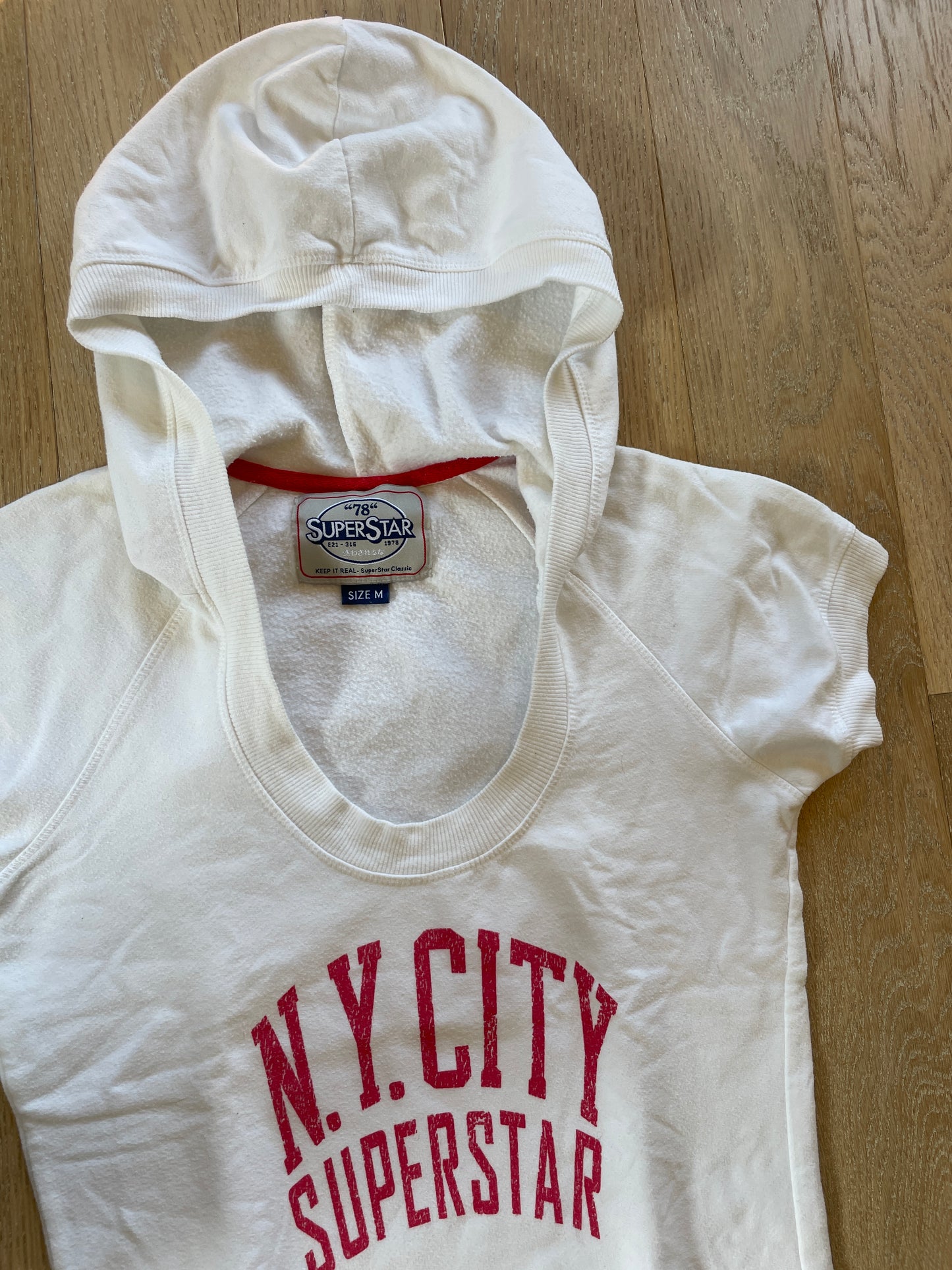 Vintage Short Sleeve Hoodie
