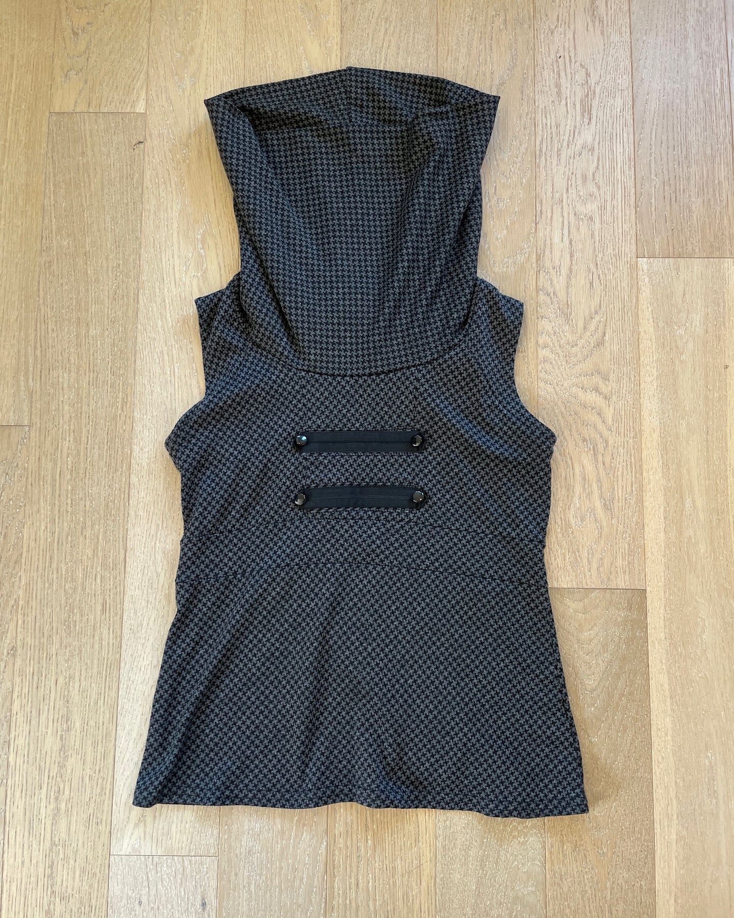 Vintage High Collar Napoleon Top