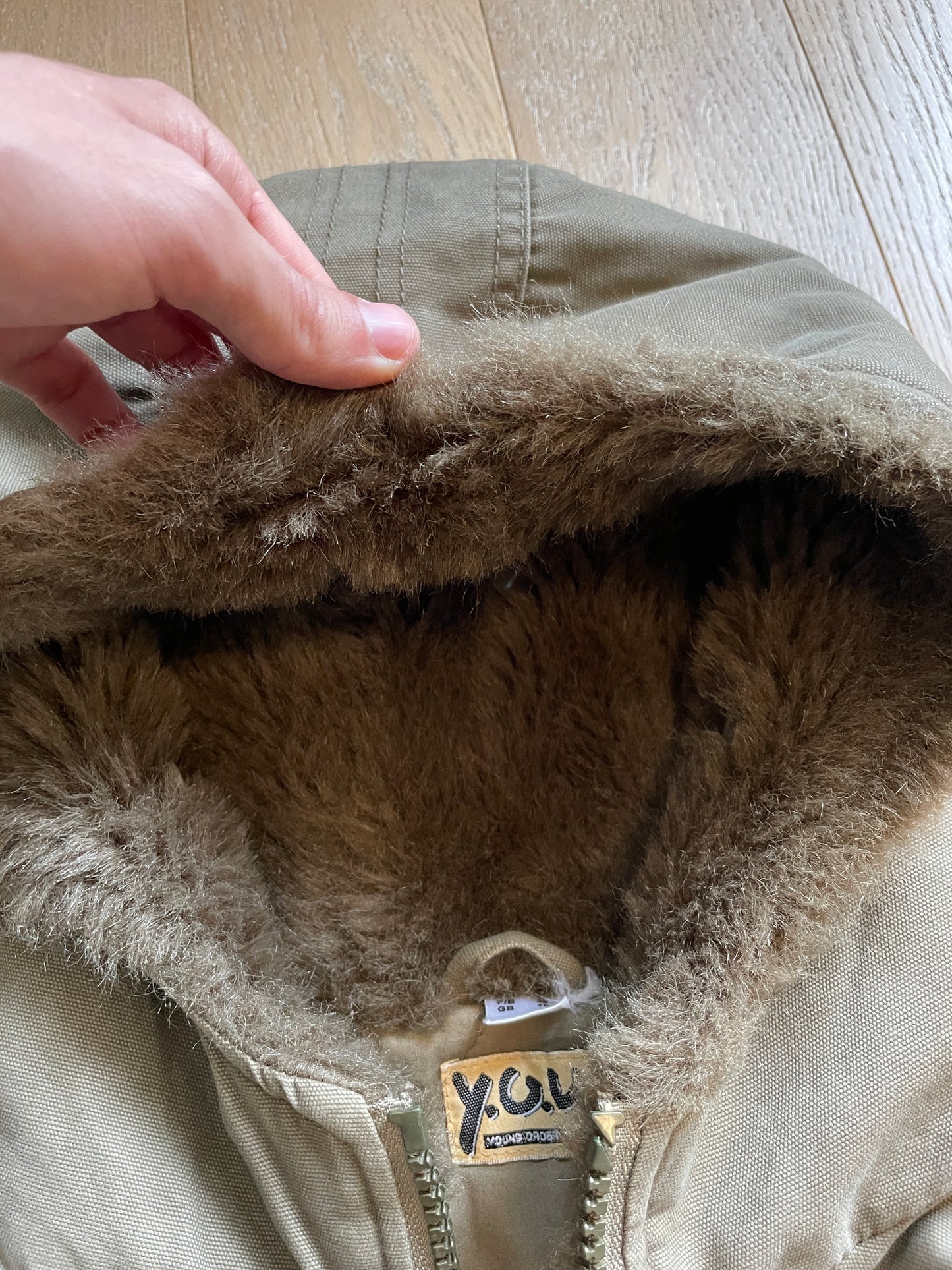 Vintage Military Fur Jacket