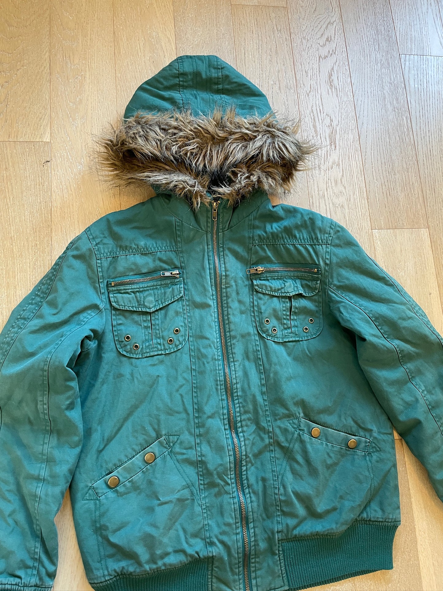 Vintage Military Fur Jacket